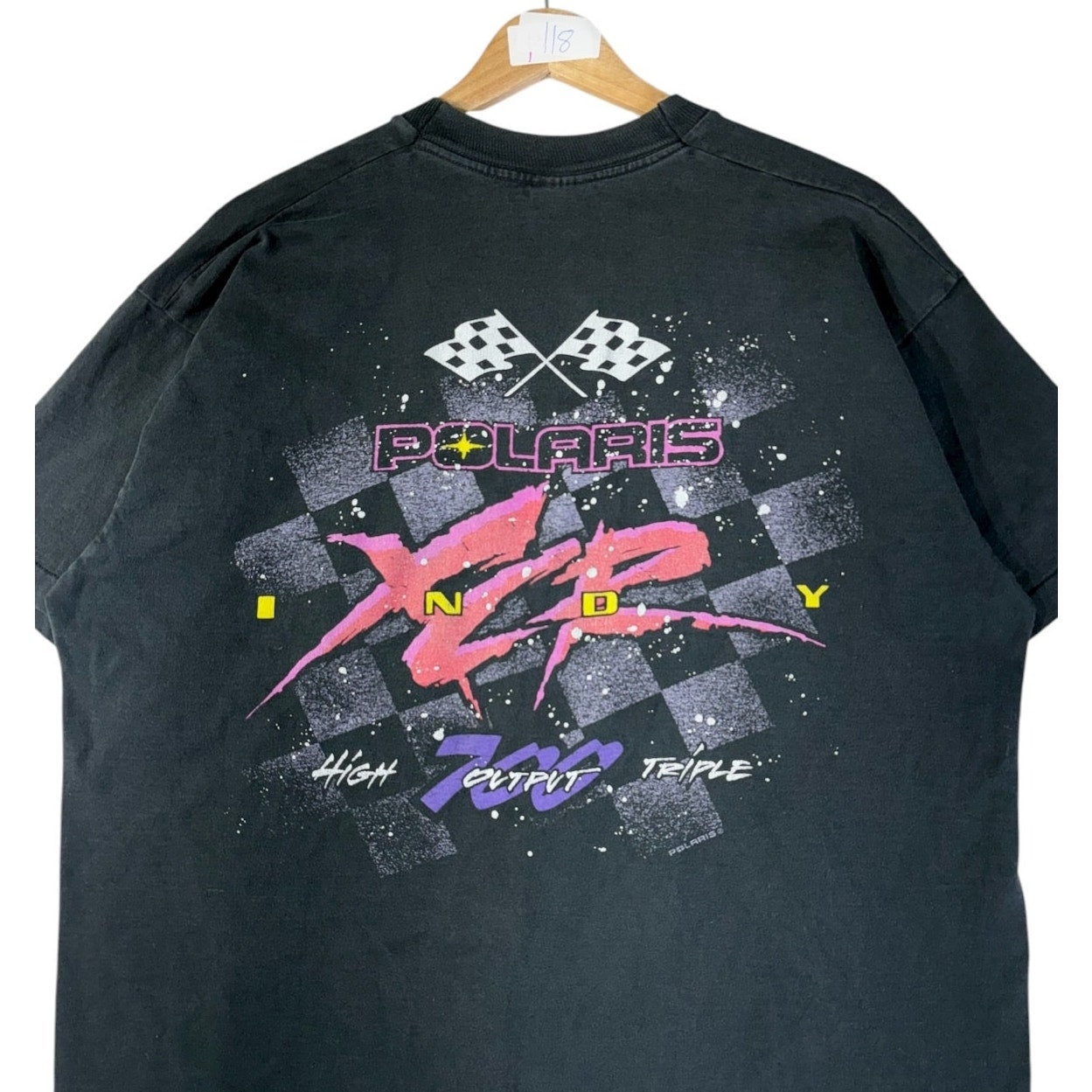 Vintage Polaris Indy Snowmobile Racing Graphic T-Shirt