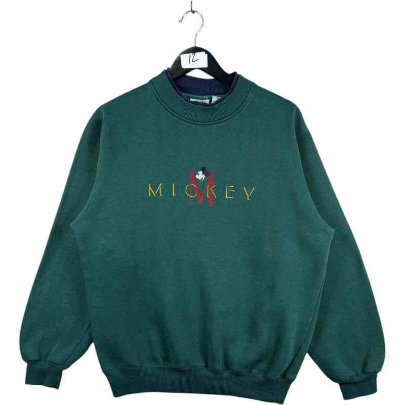 Vintage Disney Embroidered Mickey Mouse Crewneck