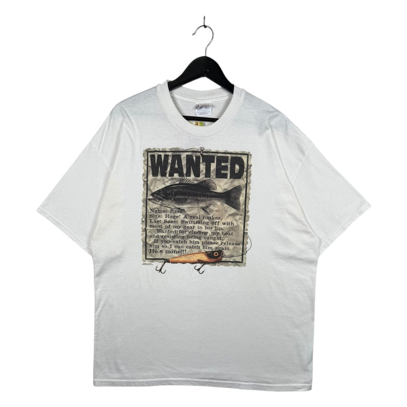 Vintage Wanted Bass Fishing T-Shirt