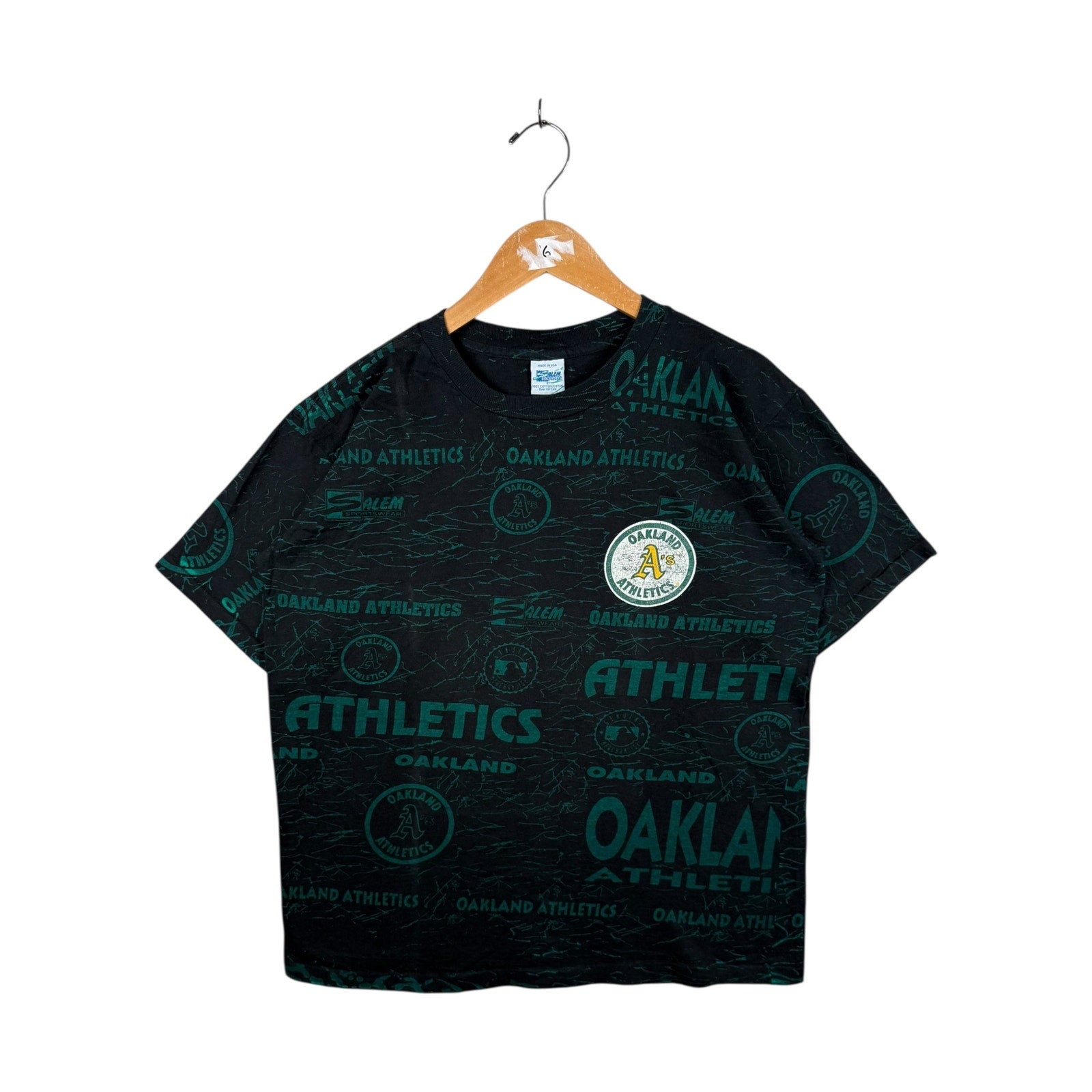Vintage Oakland Athletics MLB All Over Print Baseball T-Shirt