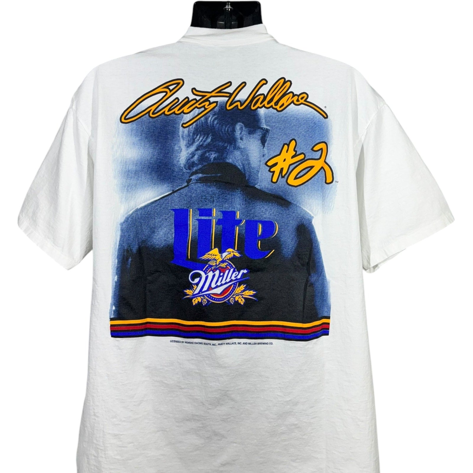 Vintage Rusty Wallace #2 "Forever Champion" Picture NASCAR Tee
