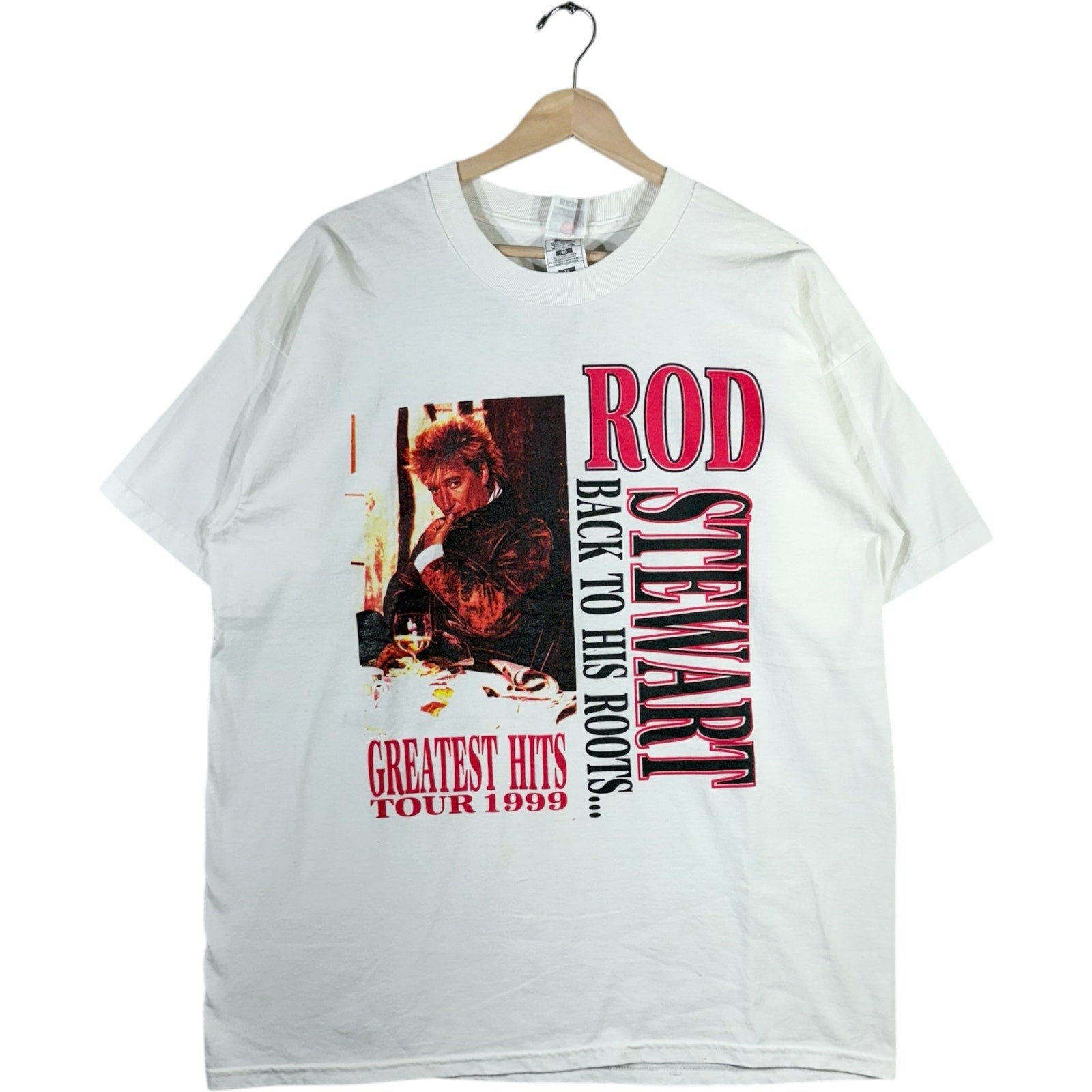 Vintage Rod Stewart Back To His Roots Tour 90s Music Tee