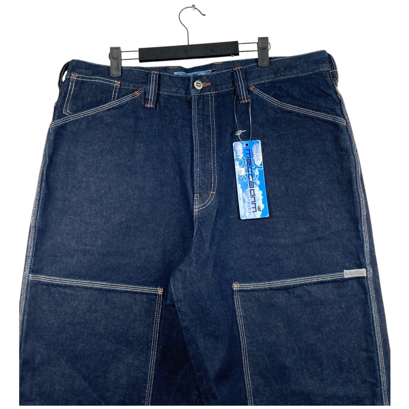 Vintage MECCADNM Dark Wash Denim Shorts 38