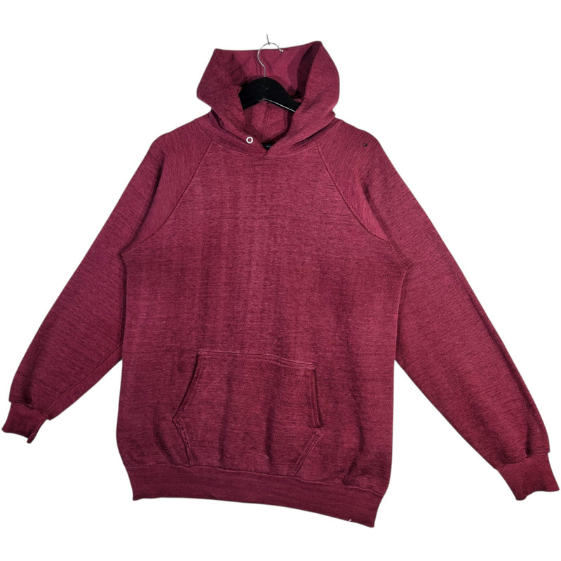 Vintage Blank Burgundy Hoodie
