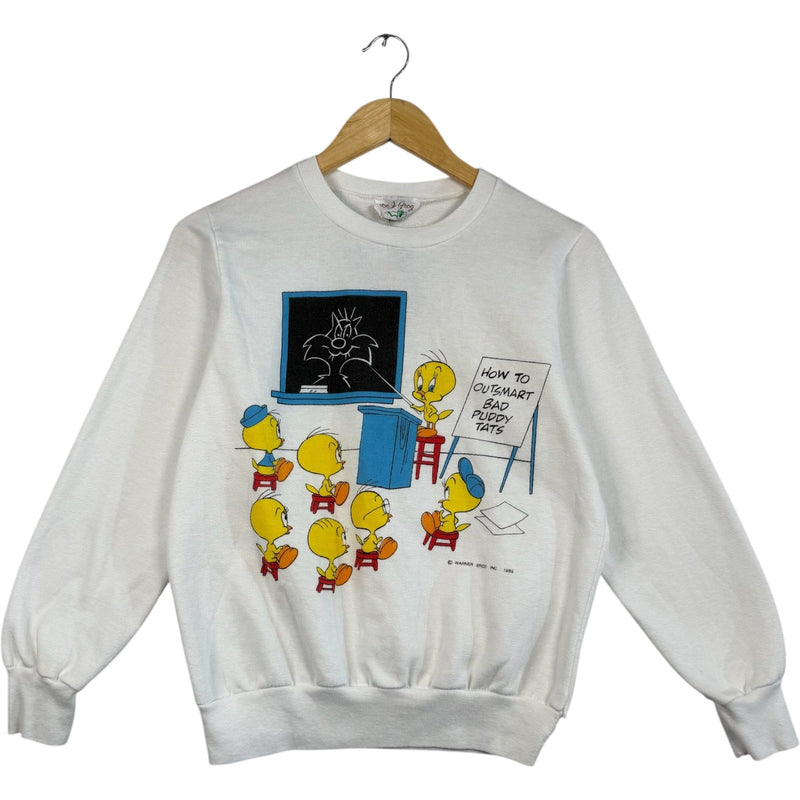 Vintage Tweety Bird "Outsmart Bad Puddy Tats" Crewneck 1985