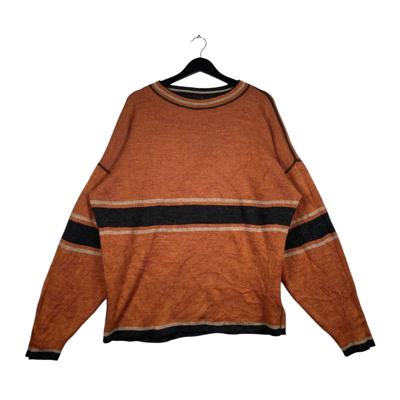 Vintage Essential Solid Striped Sweater