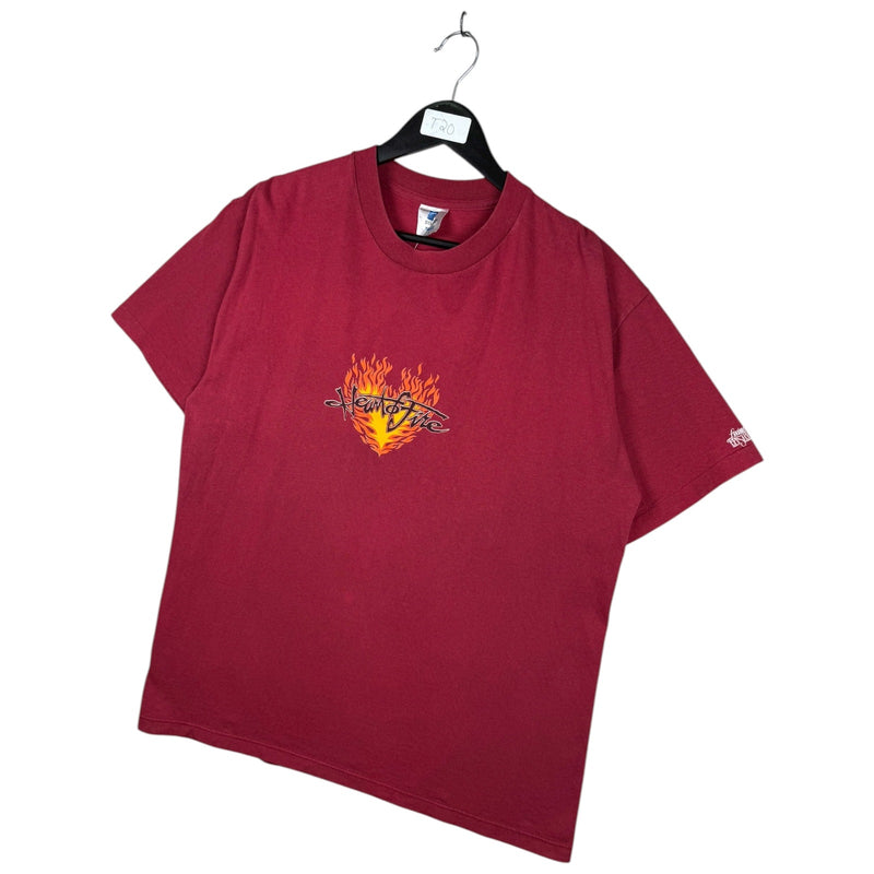 Vintage Heart of Fire Flame T-Shirt
