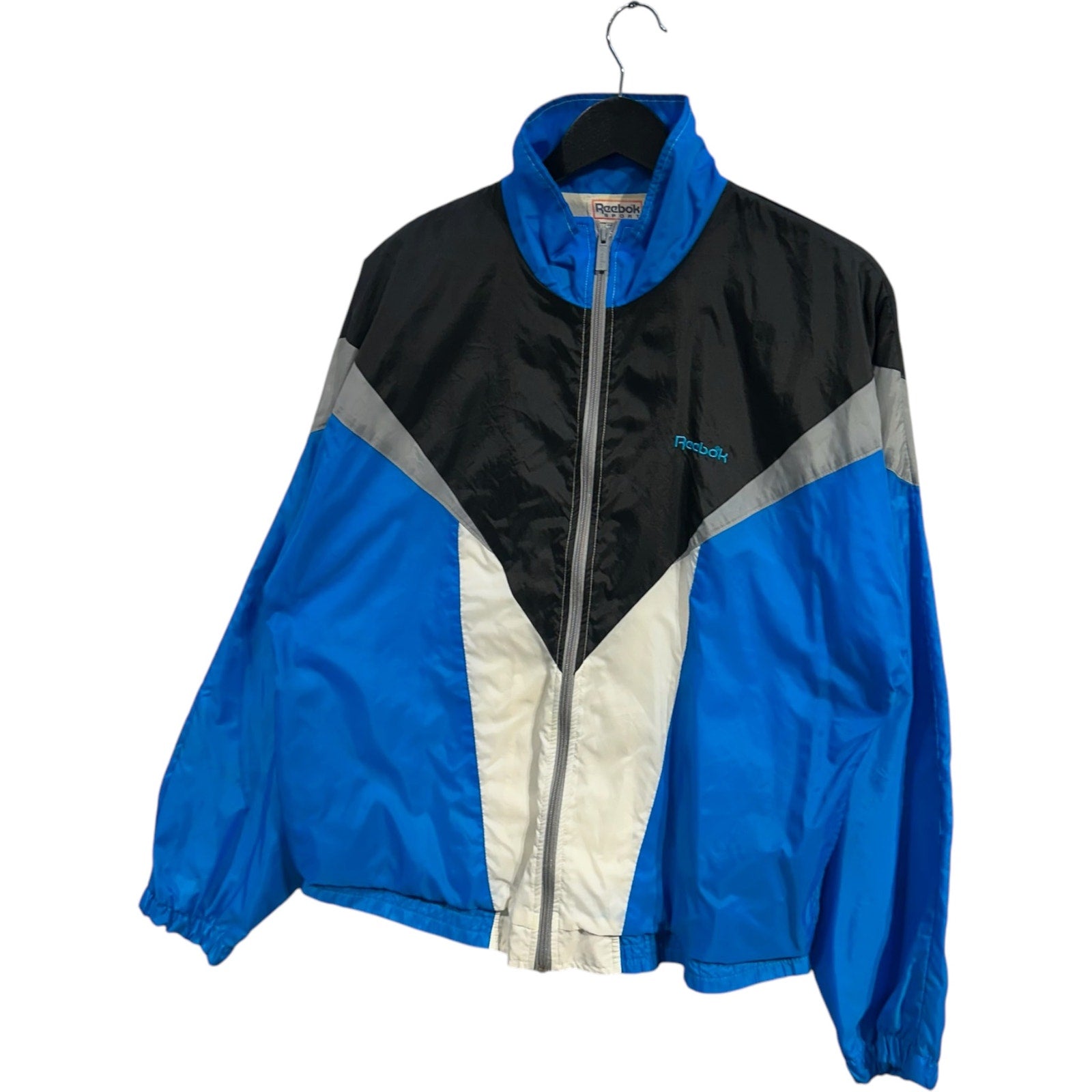 Vintage Reebok Color Block Full Zip Windbreaker