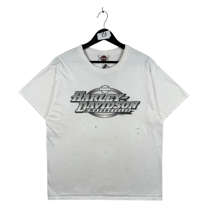 Vintage Harley Davidson Eagle Flag Graphic T-Shirt