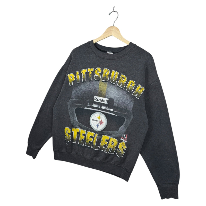 Vintage Pittsburgh Steelers Riddell Helmet Crewneck