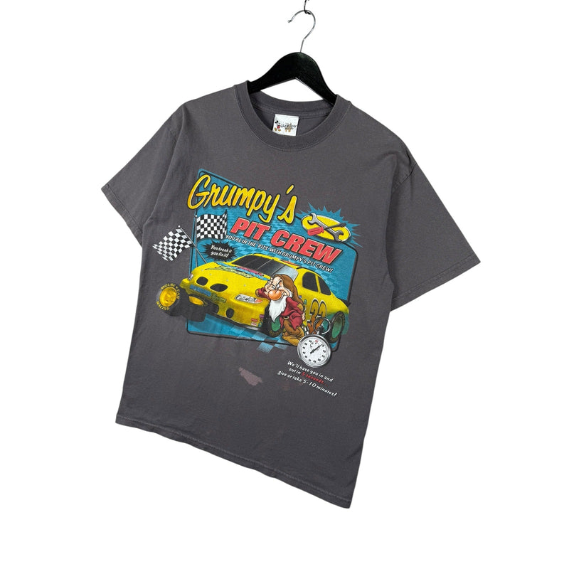 Vintage Disney Grumpy Pit Crew Racing T-Shirt
