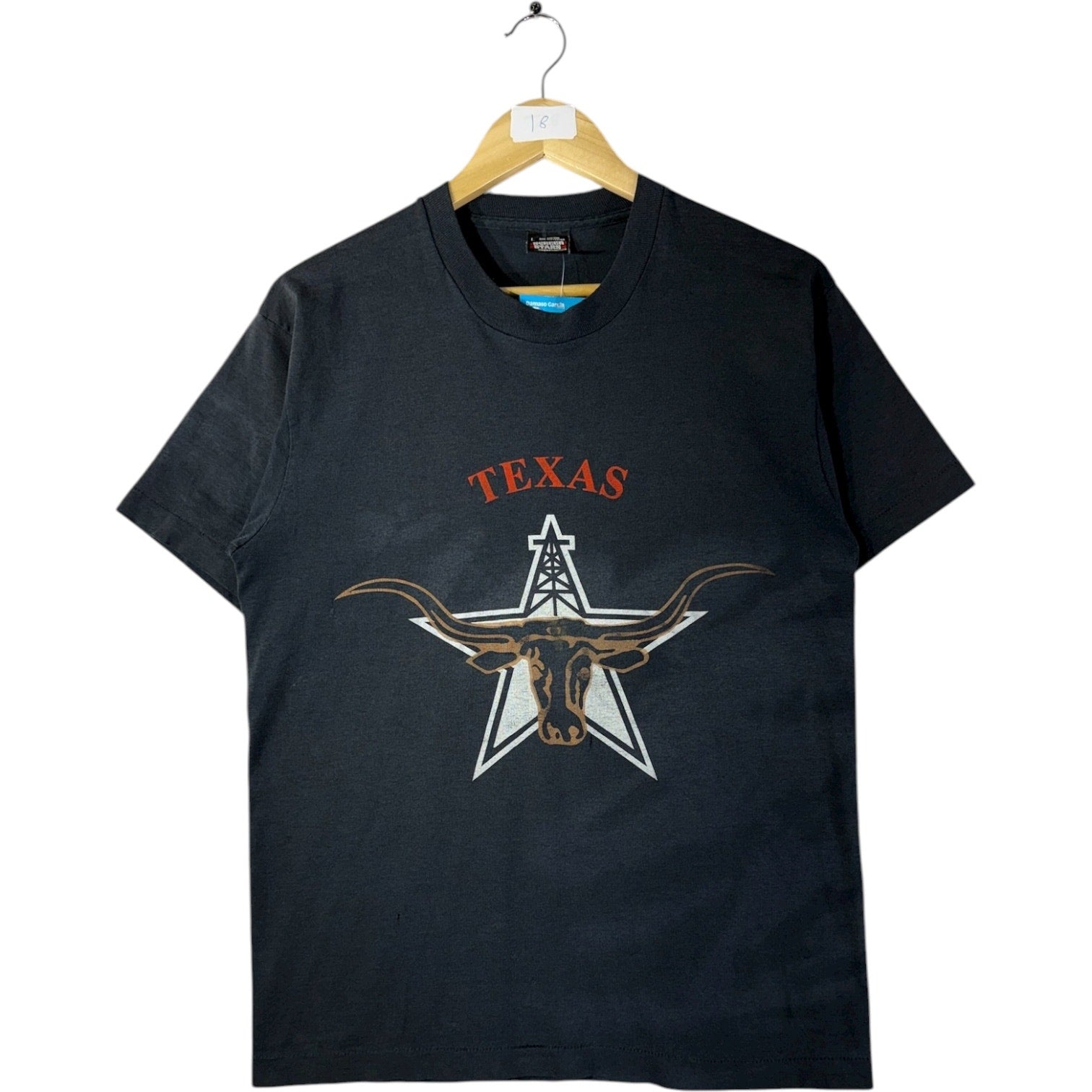 Vintage Texas Longhorn Oil Rig Star Graphic T-Shirt