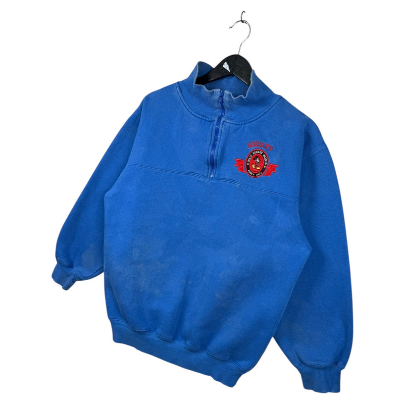 Vintage Walt Disney World Mickey 1/4 Zip Pullover Sweatshirt