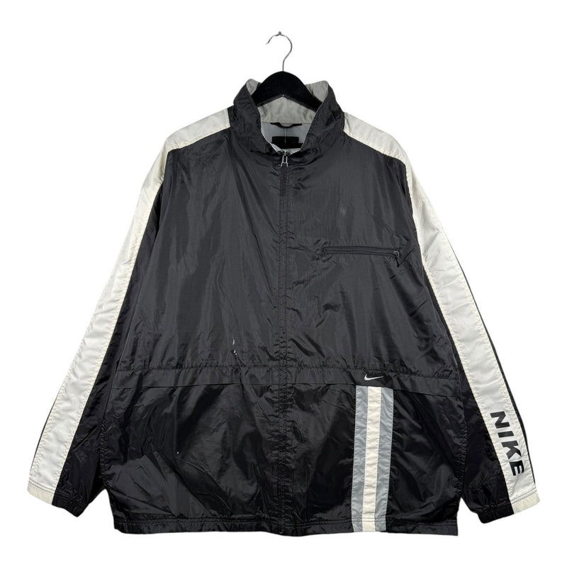 Vintage Nike Stripe Logo Colorblock Full-Zip Track Jacket