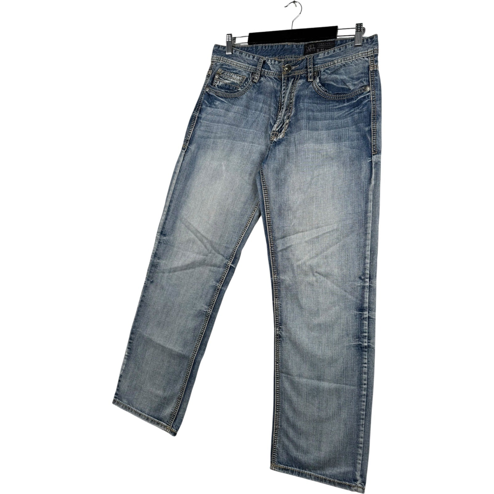 Vintage Axel Faded Straight Leg Denim Jeans 32x32