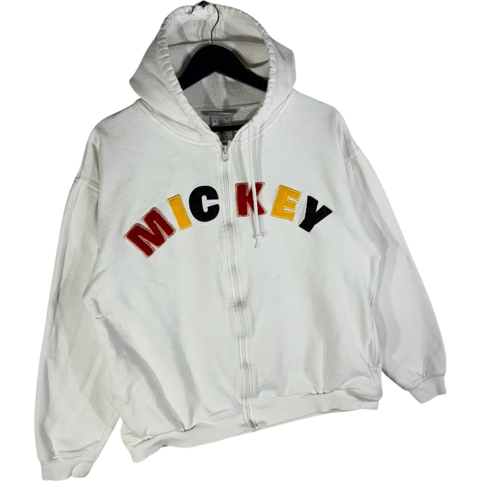 Vintage Walt Disney World Embroidered Full Zip Mickey Hoodie