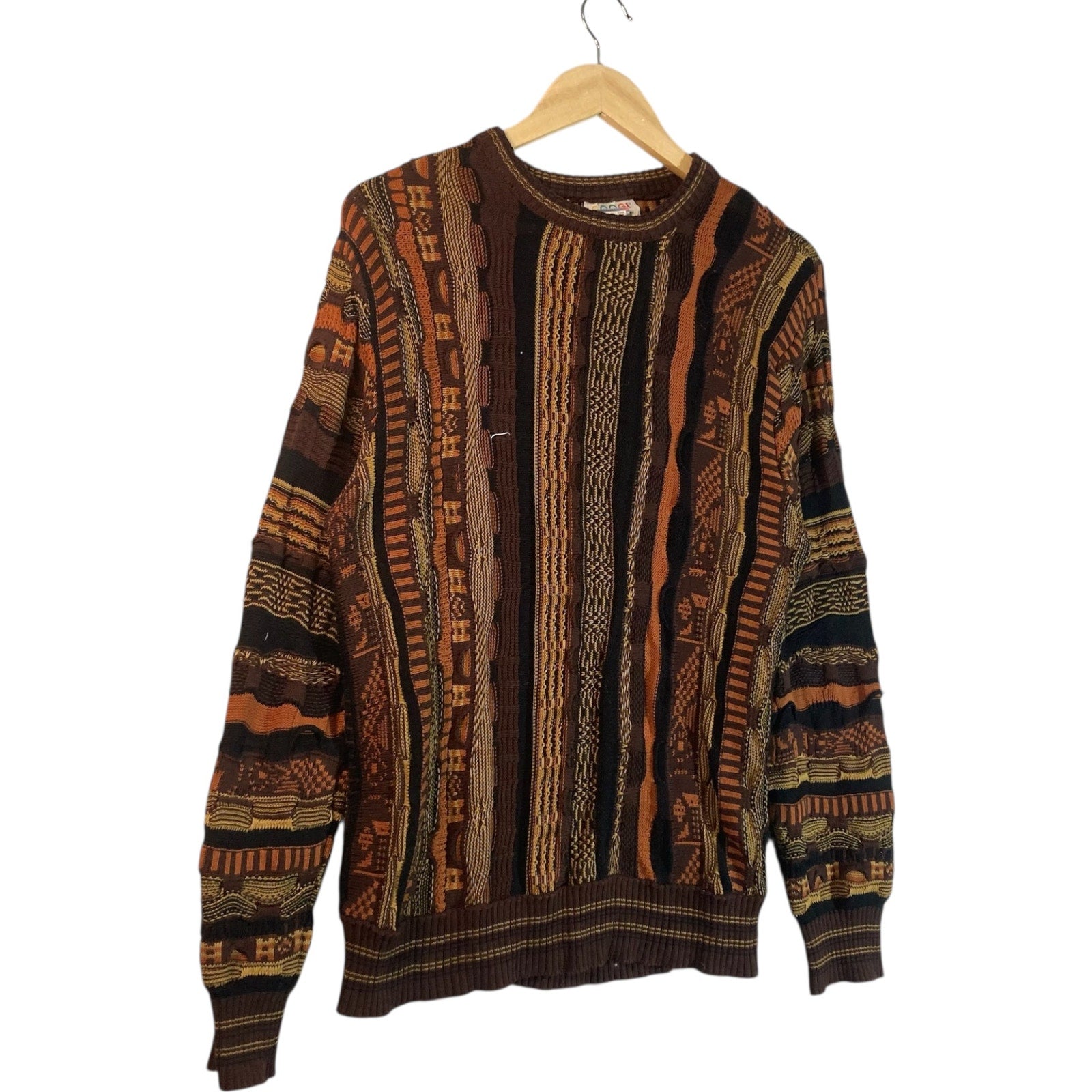 Vintage Coogi 3D Abstract Knit Sweater