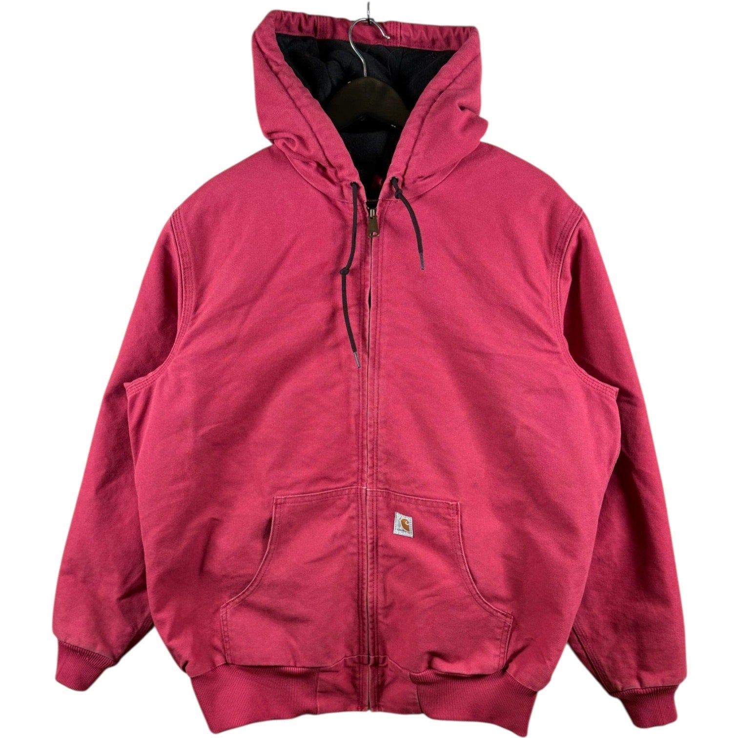 Vintage Womens Carhartt Canvas Hooded Full Zip Workwear Jacket