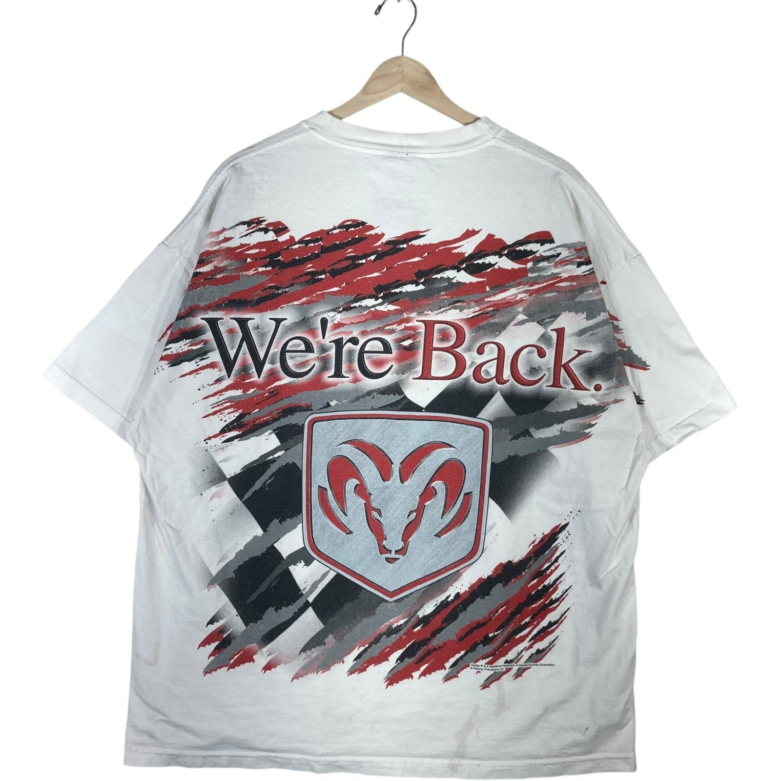 Vintage Dodge Motorsports "We're Back" Car Tee 2001