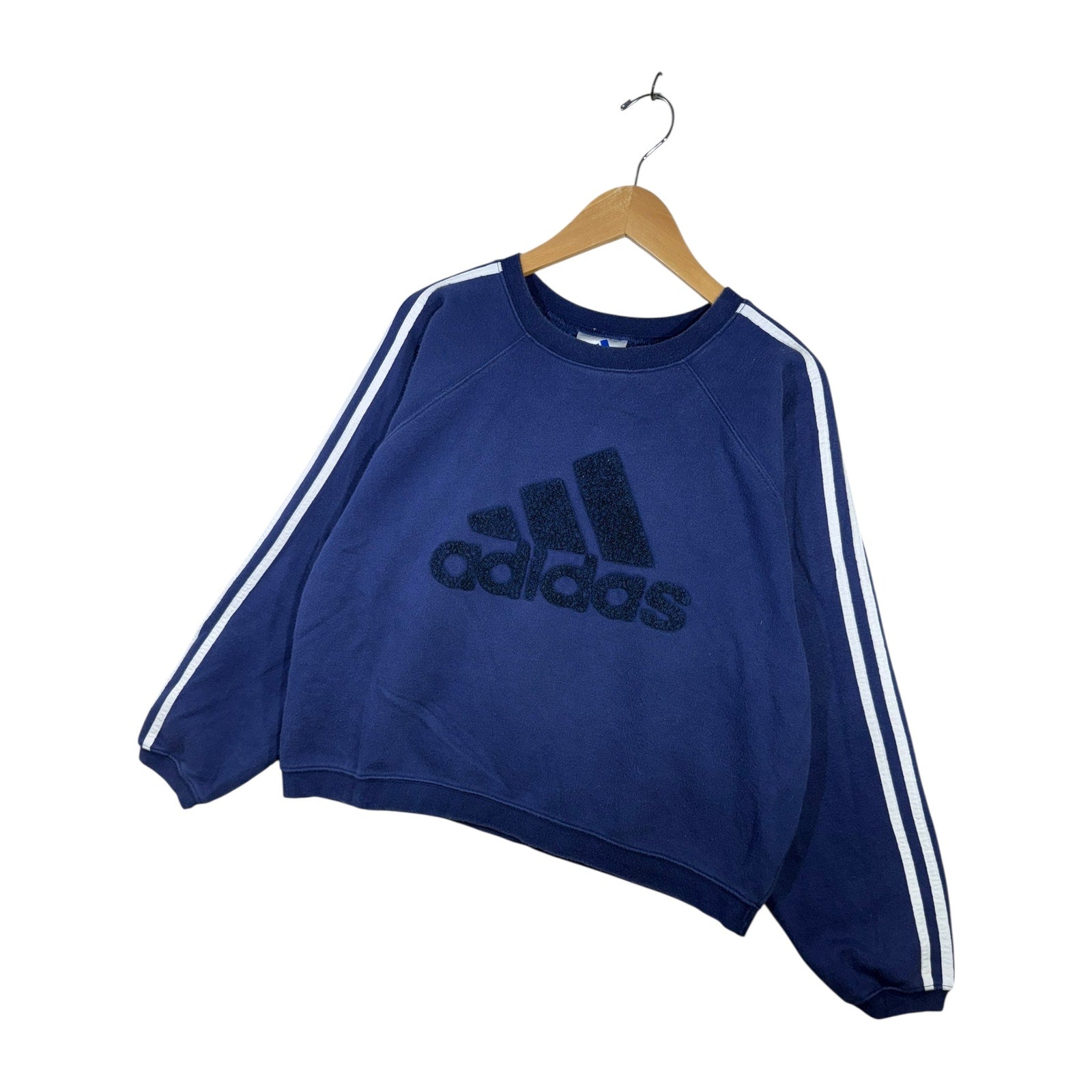 Vintage Adidas Trefoil 3-Stripes Crewneck