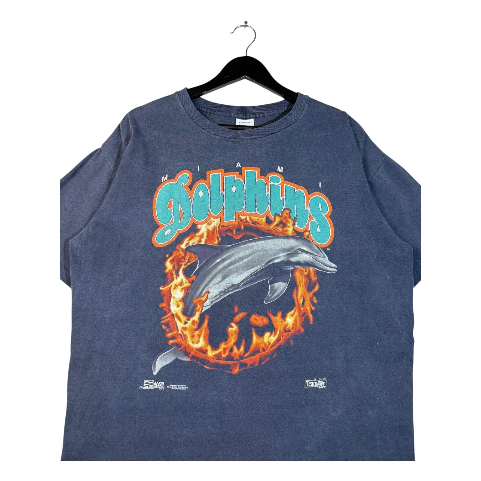 Vintage Salem Sportswear Miami Dolphins Graphic NFL T-Shirt