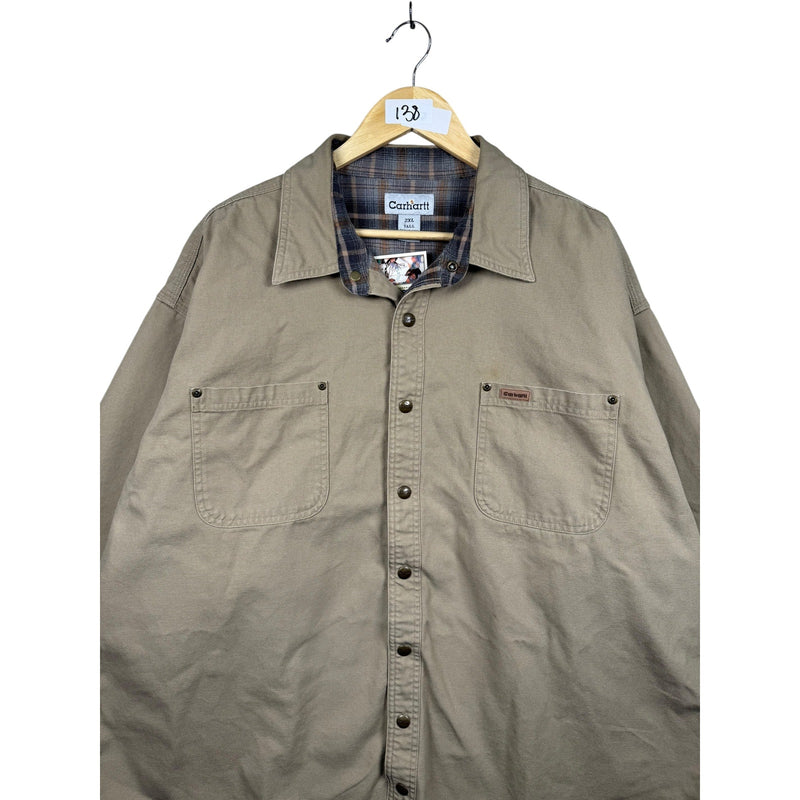 Vintage Carhartt Long Sleeve Button Up Shirt