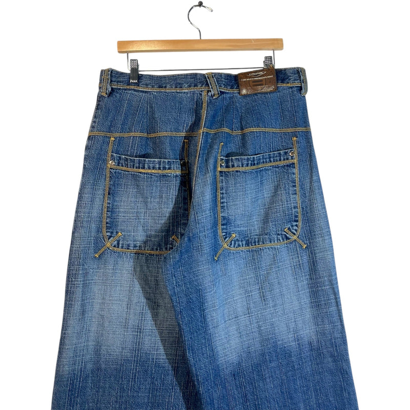 Vintage Evolution Wide Leg Denim Jeans 36x32