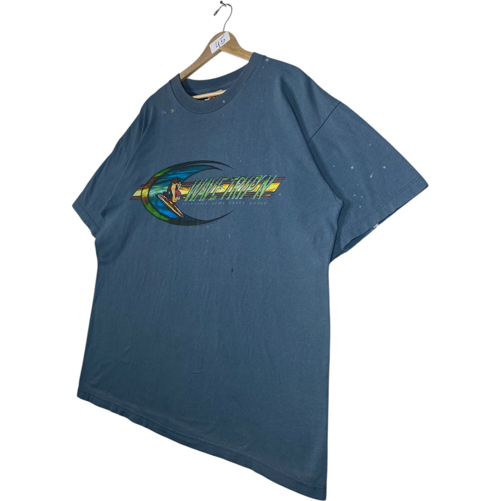 Vintage Looney Tunes Taz Wave Trip'n T-Shirt