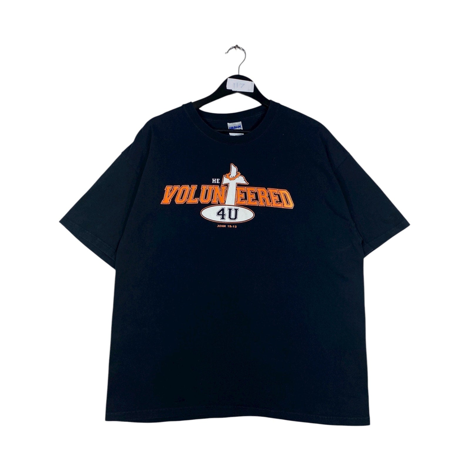 Vintage He Volunteered 4U John 15:13 T-Shirt