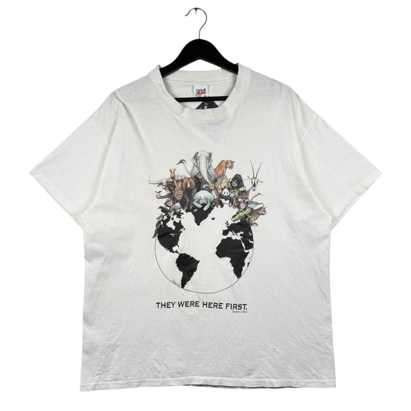 Vintage Anvil Human-i-Tees Animals T-Shirt