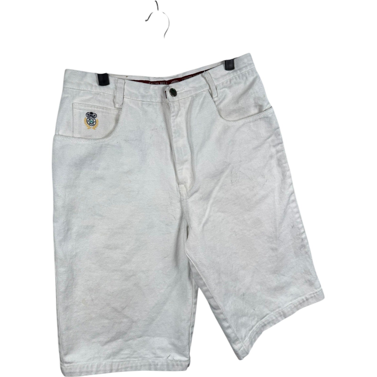 Vintage Southpole Embroidered Logo Denim Shorts 33