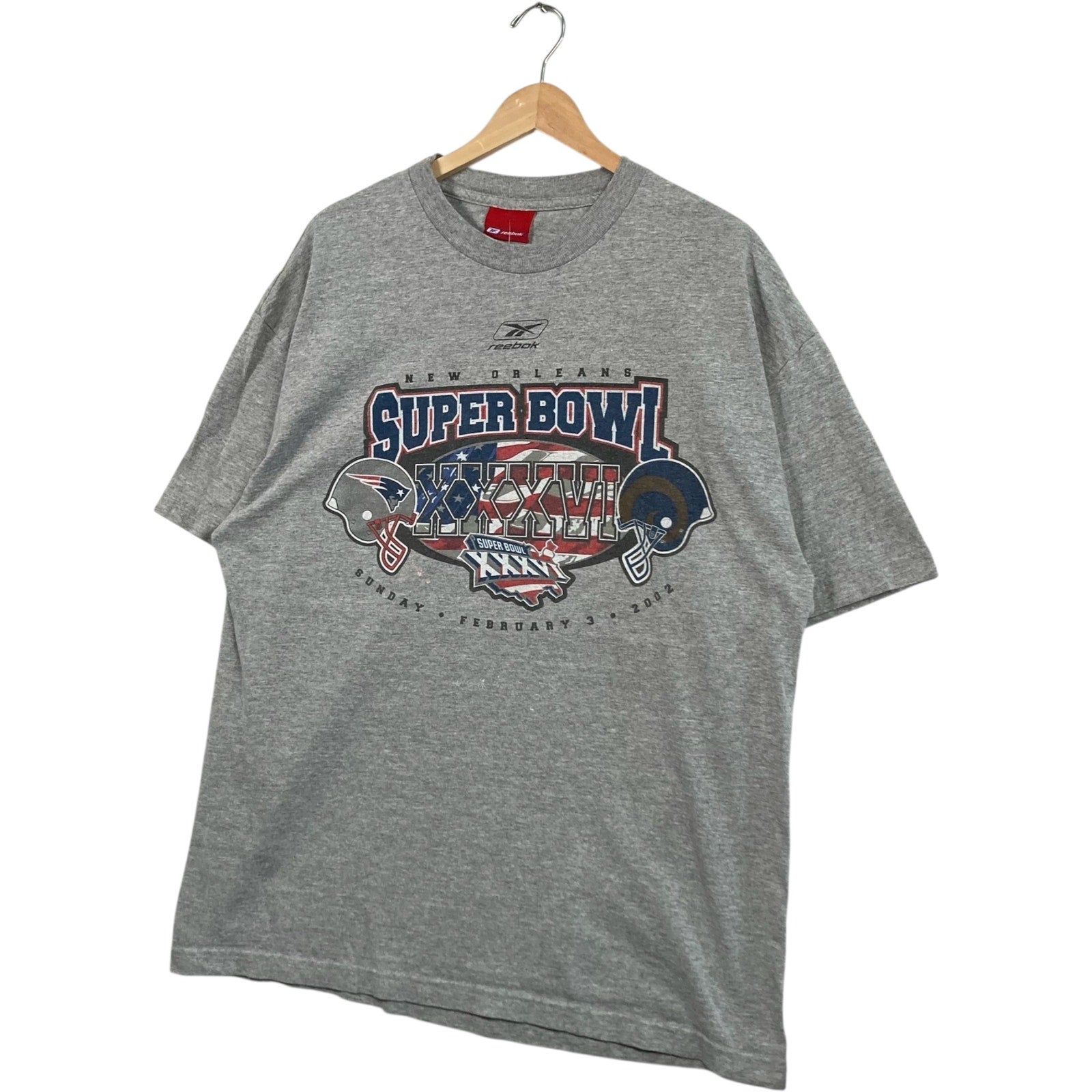 Vintage Reebok Super Bowl XXXVI Tee