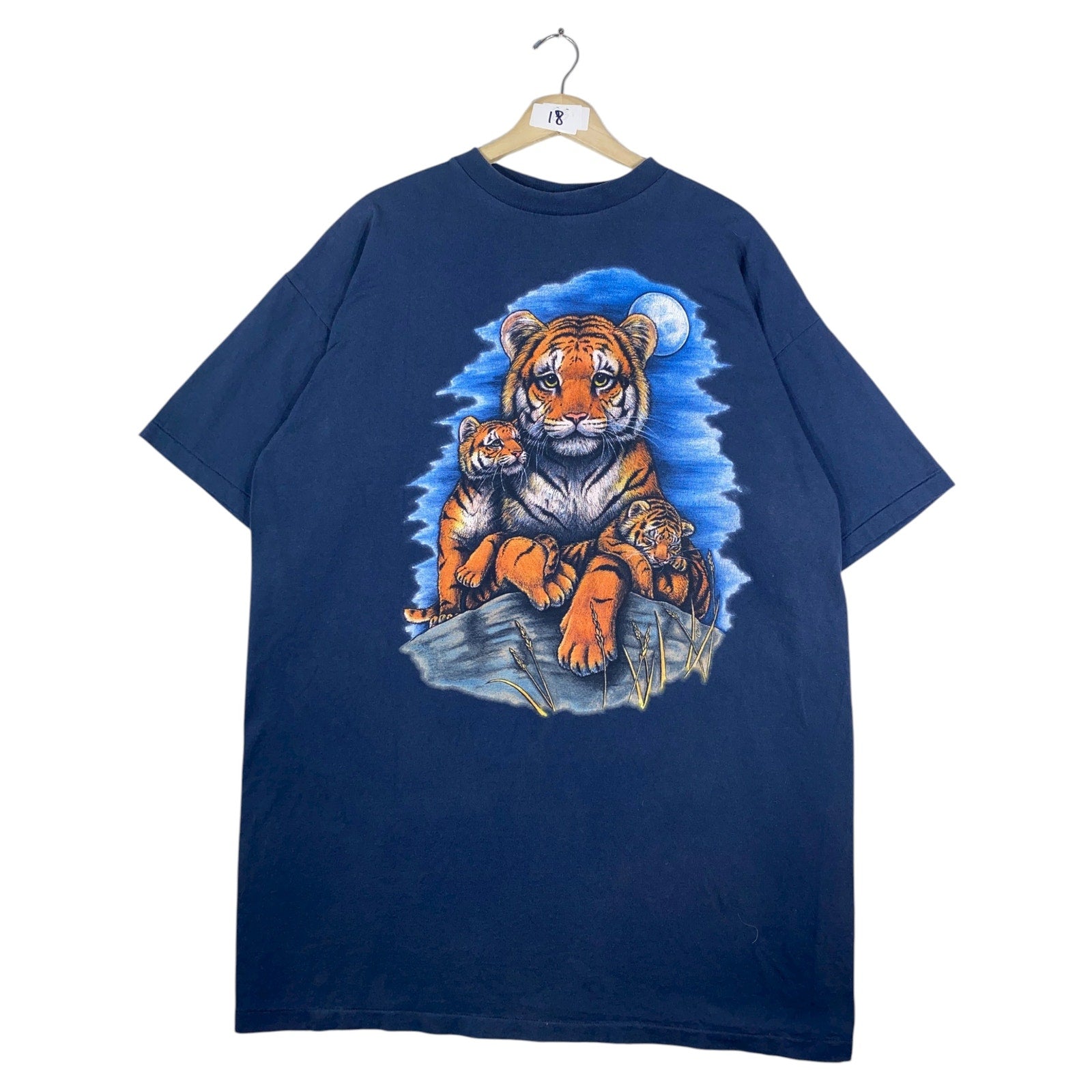 Vintage Tiger Graphic Print T-Shirt