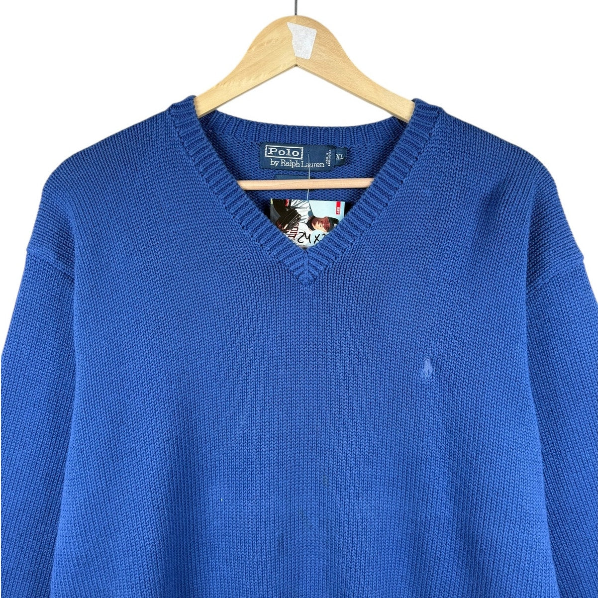 Vintage Polo Ralph Lauren V-Neck Knit Sweater