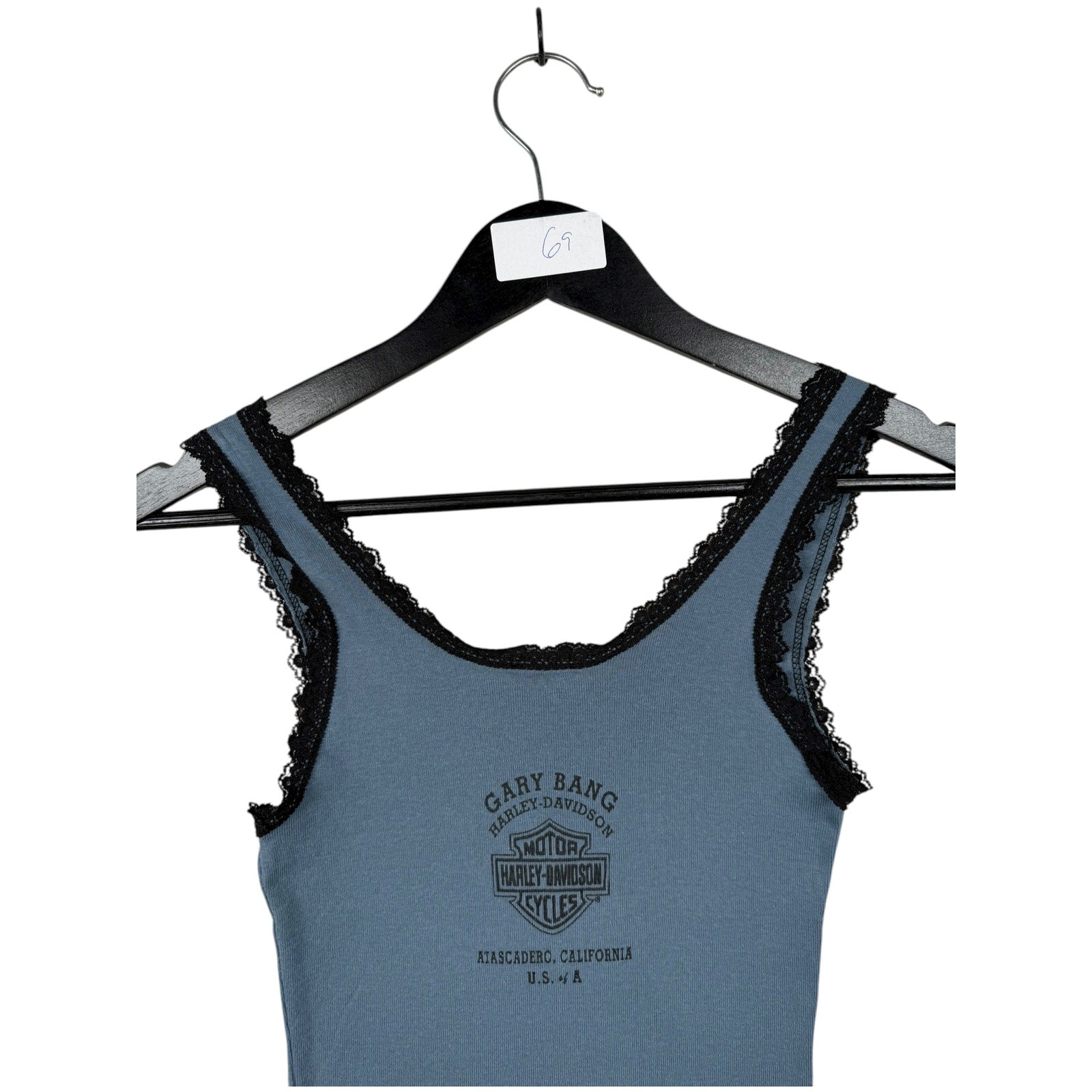 Vintage Harley Davidson Queen of the Road Lace Trim Women's Tank Top