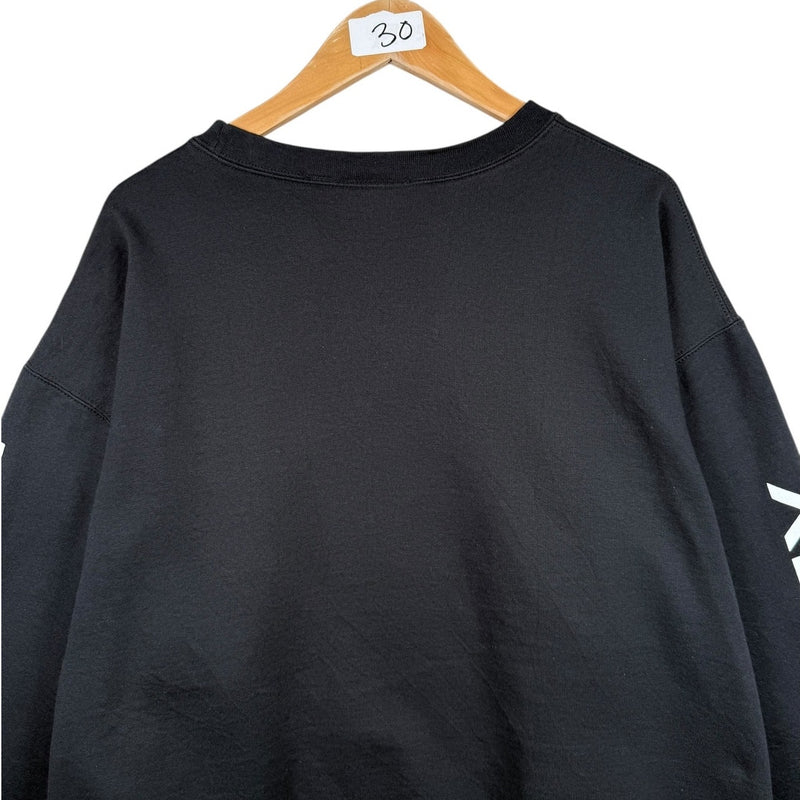 Vintage Harley Davidson Minimalist Stripe Logo Crewneck