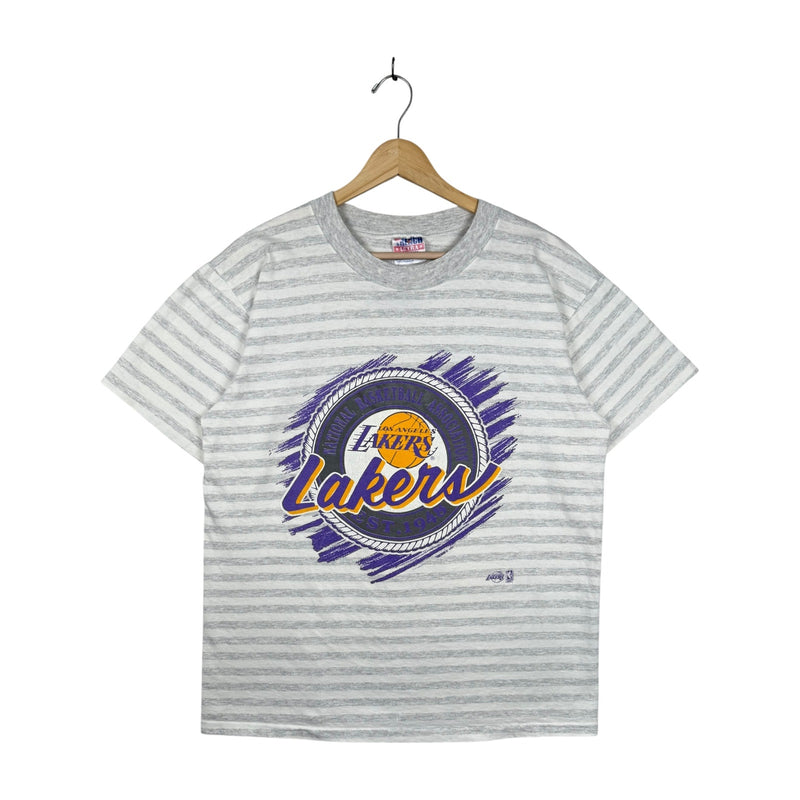 Vintage NBA Lakers 1991 Striped T-Shirt