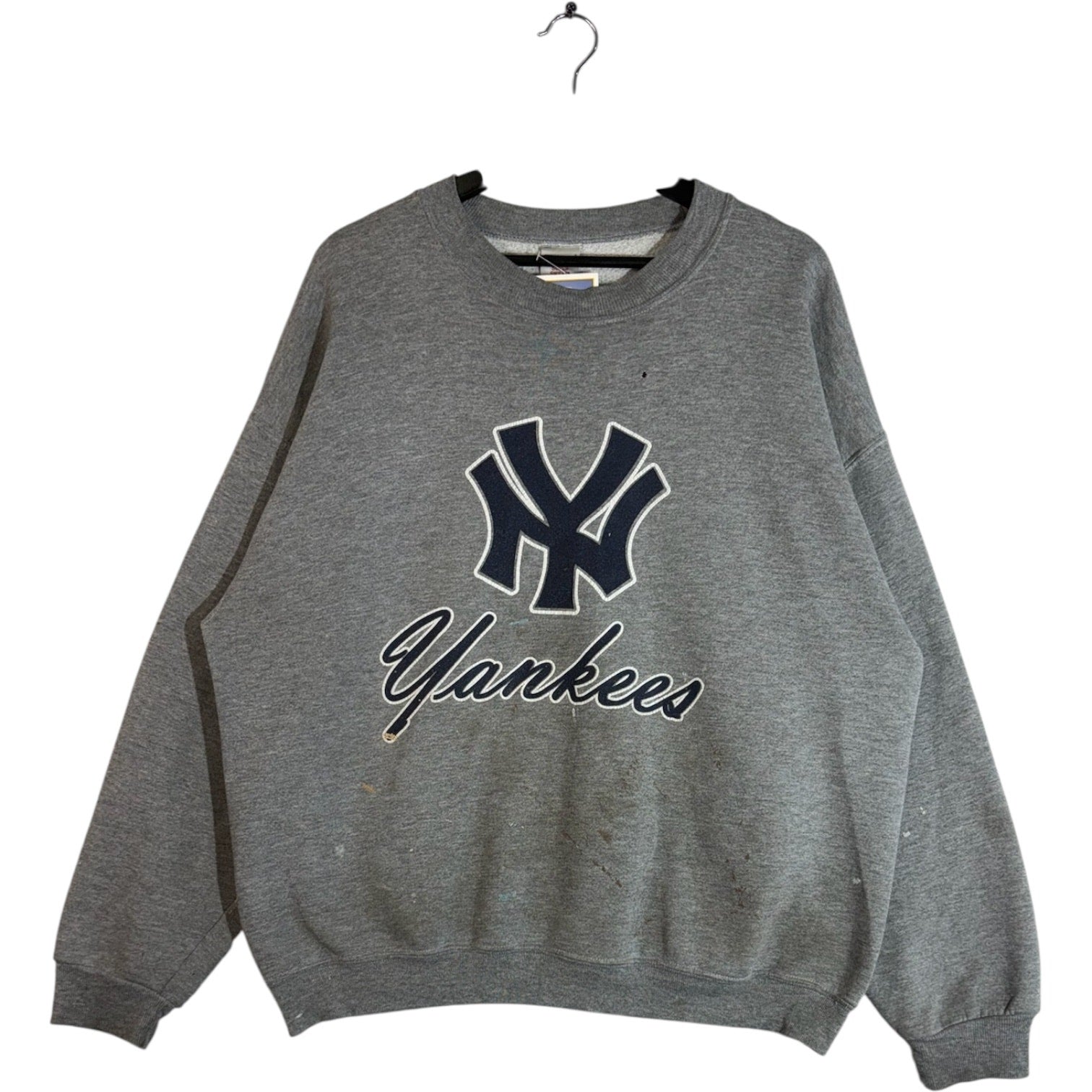 Vintage Yankees Spellout Crewneck XL
