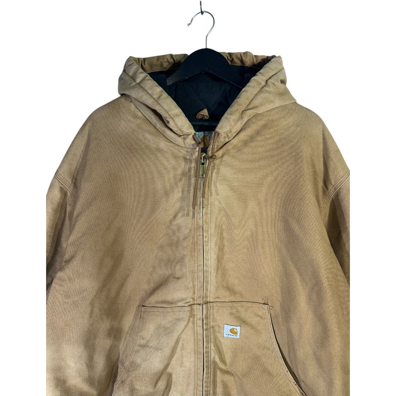 Vintage Carhartt Flannel-Lined Hooded Workwear Jacket
