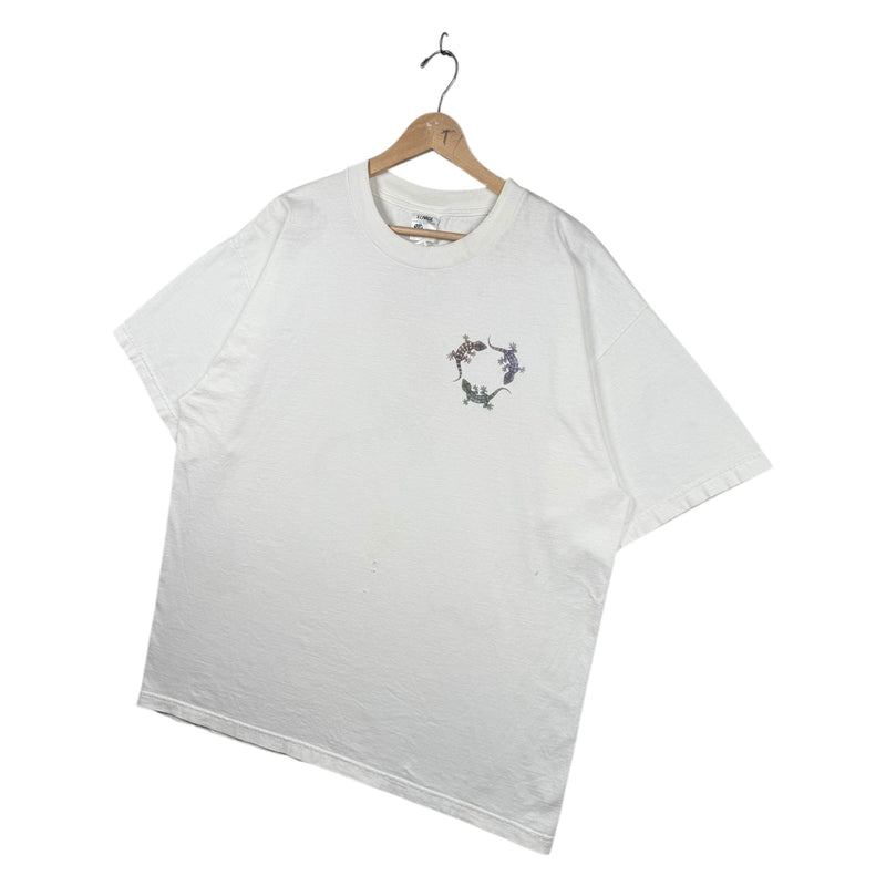 Vintage Human-i-tees Gecko Print T-Shirt