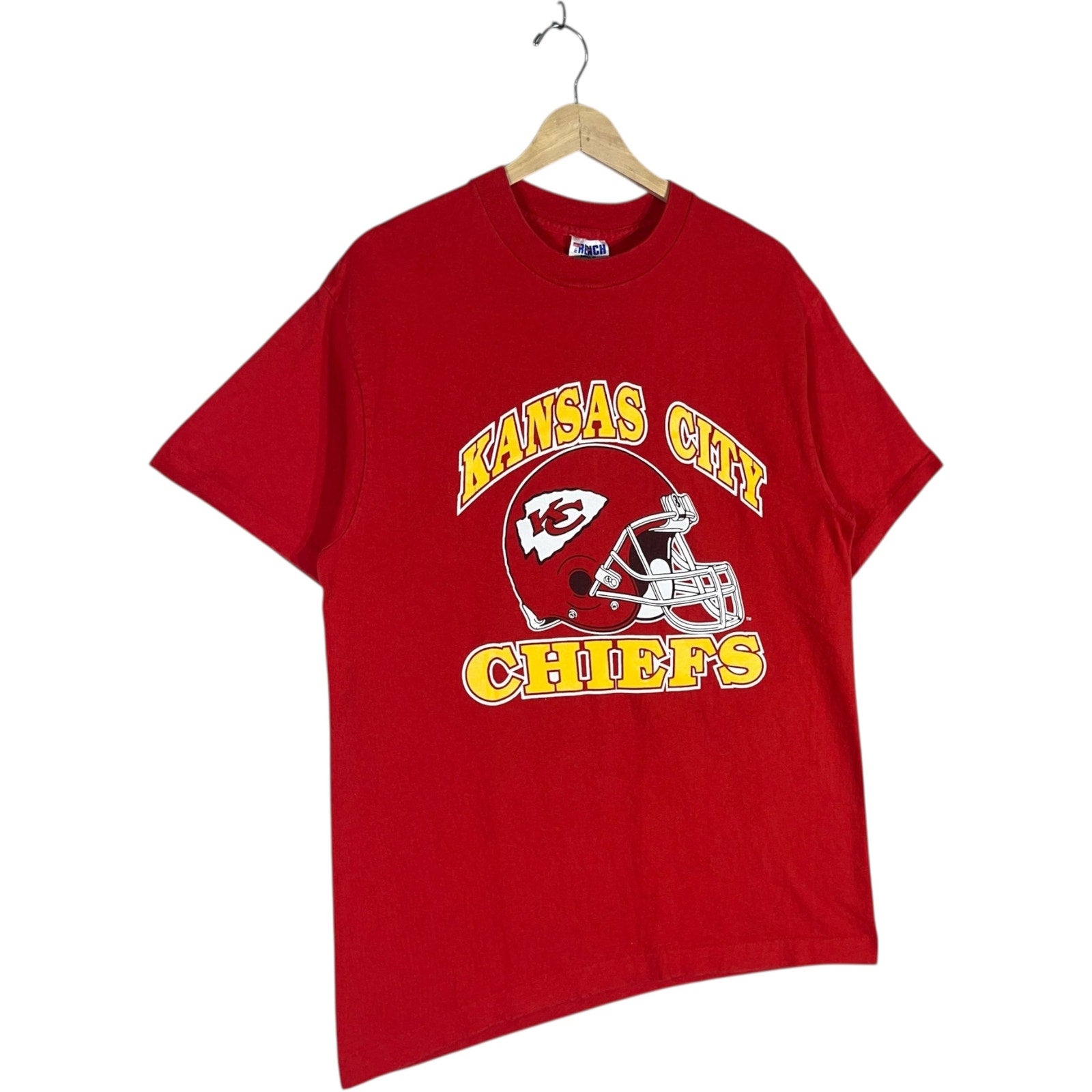 Vintage Kansas City Chiefs Helmet Logo NFL Tee
