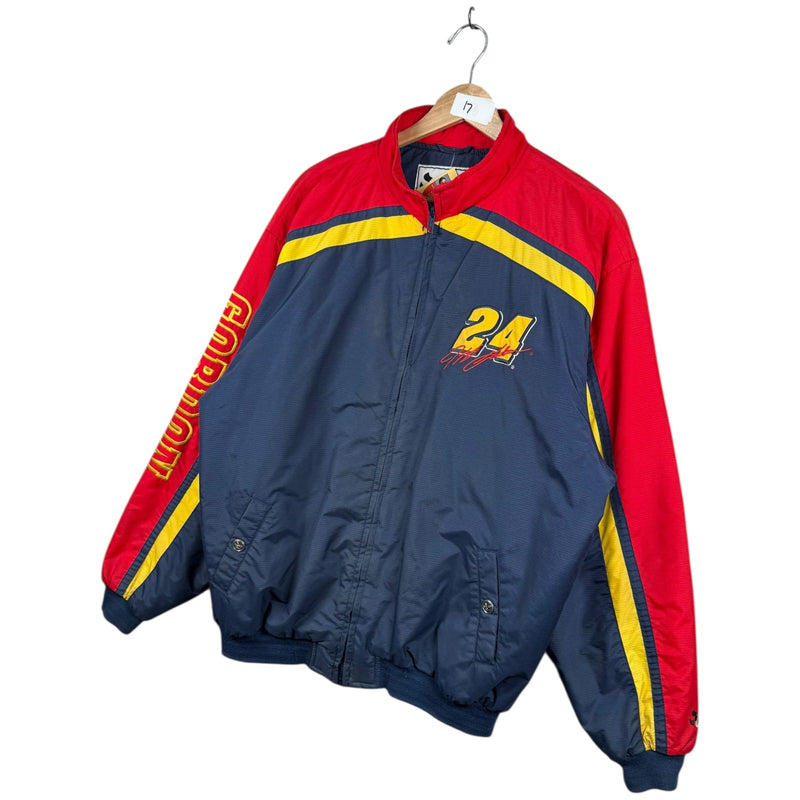 Vintage Jeff Gordon #24 NASCAR Colorblock Racing Jacket