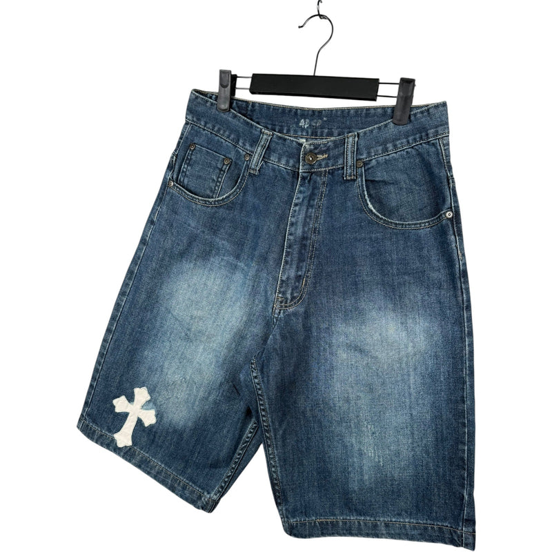 Vintage Flypaper Utility Denim Shorts 32