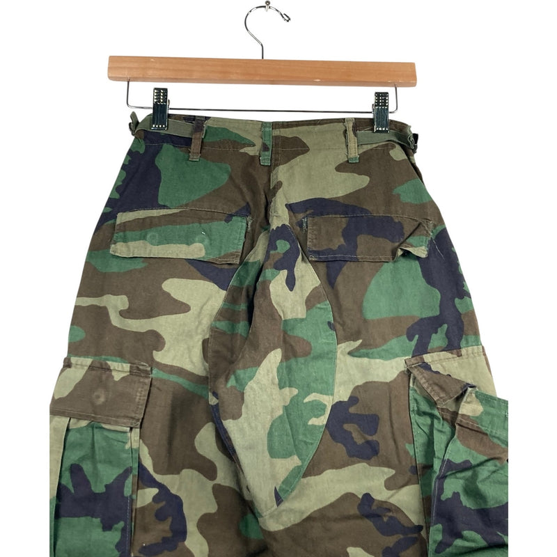 Vintage Military Camo Cargo Shorts XS