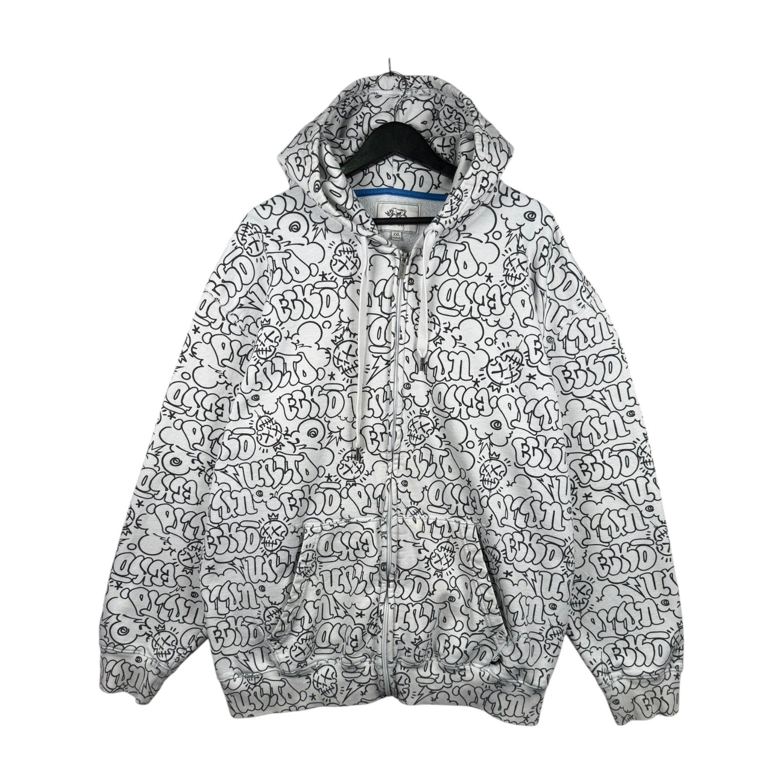 Vintage Ecko Unltd Doodle Allover Print Hoodie