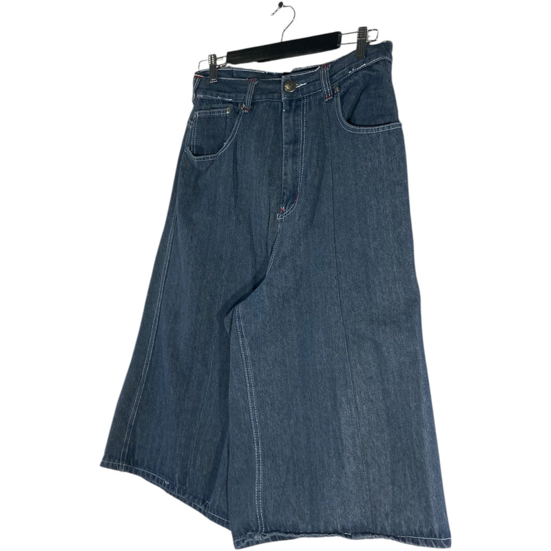 Vintage Wide Leg Bermuda Denim Shorts 31