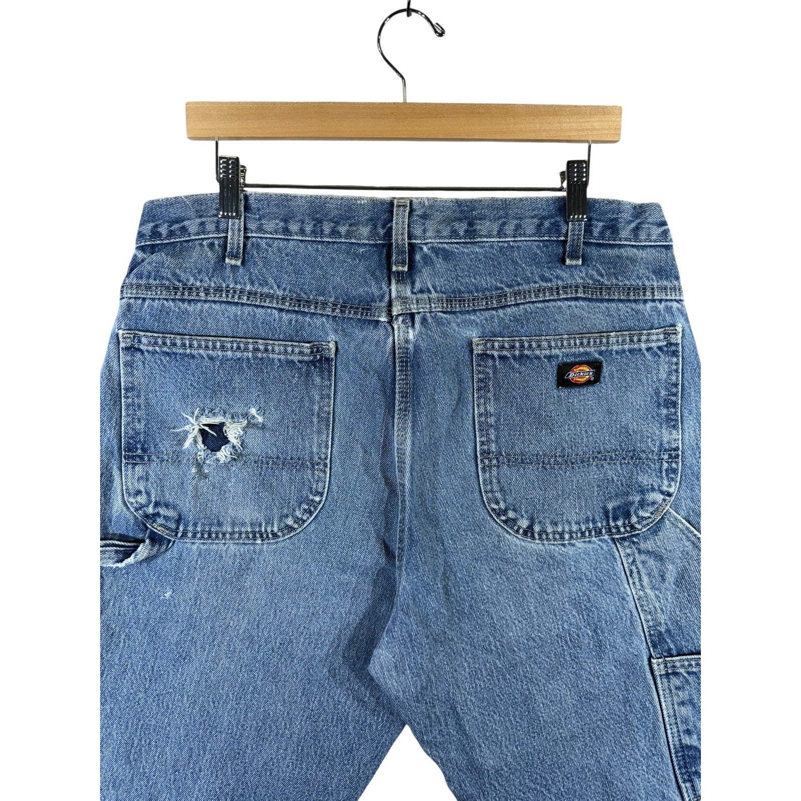 Vintage Dickies Relaxed Fit Denim Carpenter Shorts 36