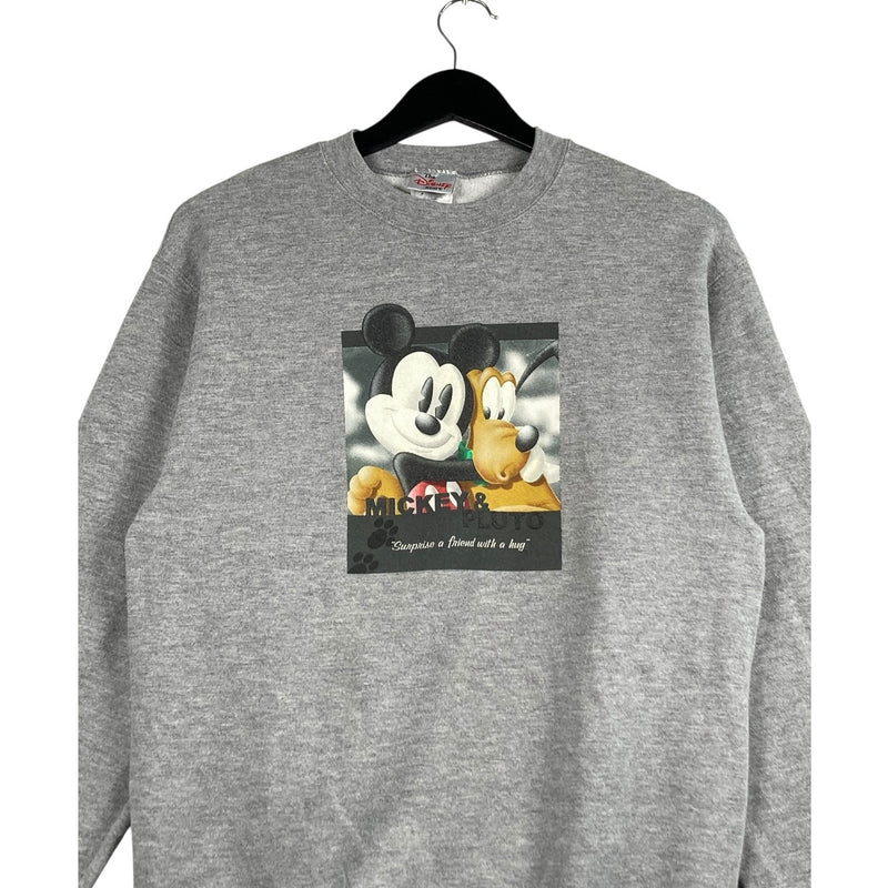 Vintage The Disney Store Mickey Mouse Pluto Crewneck