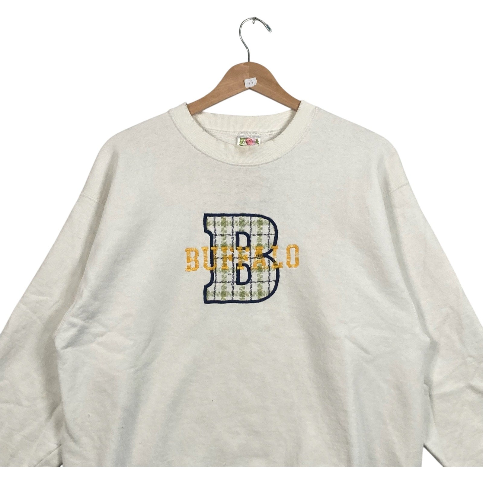 Vintage Buffalo State University Spellout Pullover Crewneck