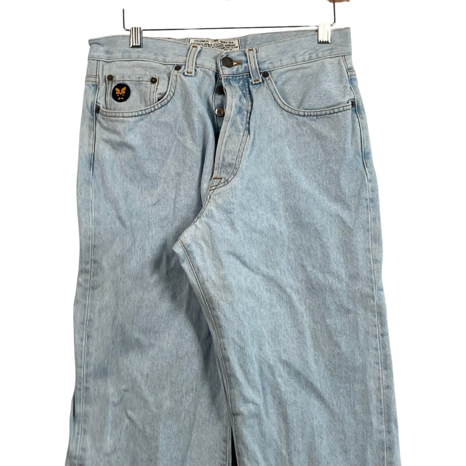 Vintage Avirex Button Straight Leg Denim Jeans 31 x 30
